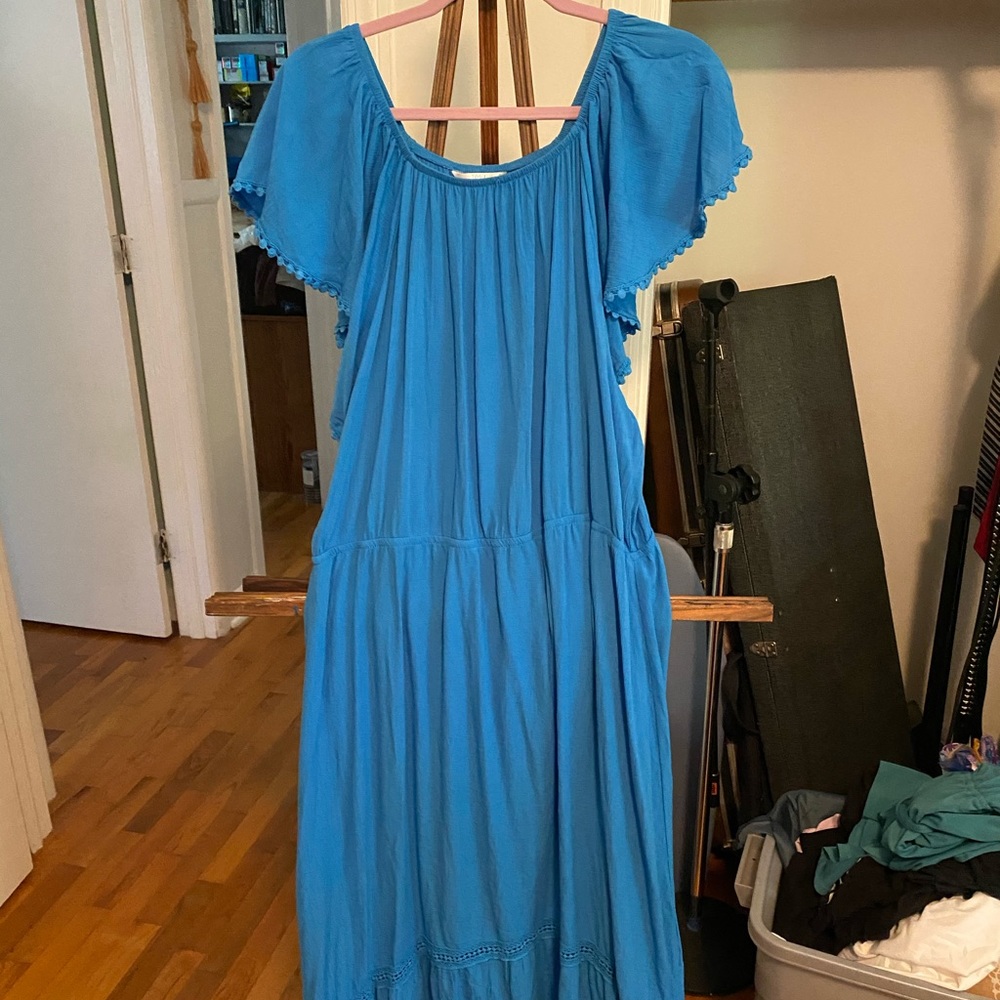 Time and Tru plus,sky blue maxi dress